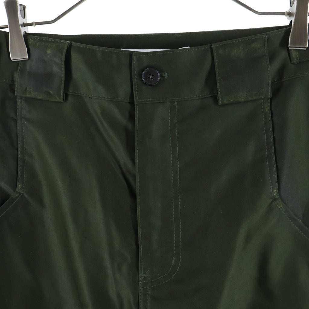 FFFPOSTALSERVICE(トリプルエフポスタルサービス) 26SS FF Bunker Trouser リフレクターテープワックスバンカーワイドパンツ FFPFSSS2613 カーキ