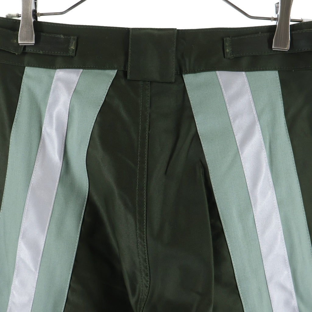 FFFPOSTALSERVICE(トリプルエフポスタルサービス) 26SS FF Bunker Trouser リフレクターテープワックスバンカーワイドパンツ FFPFSSS2613 カーキ