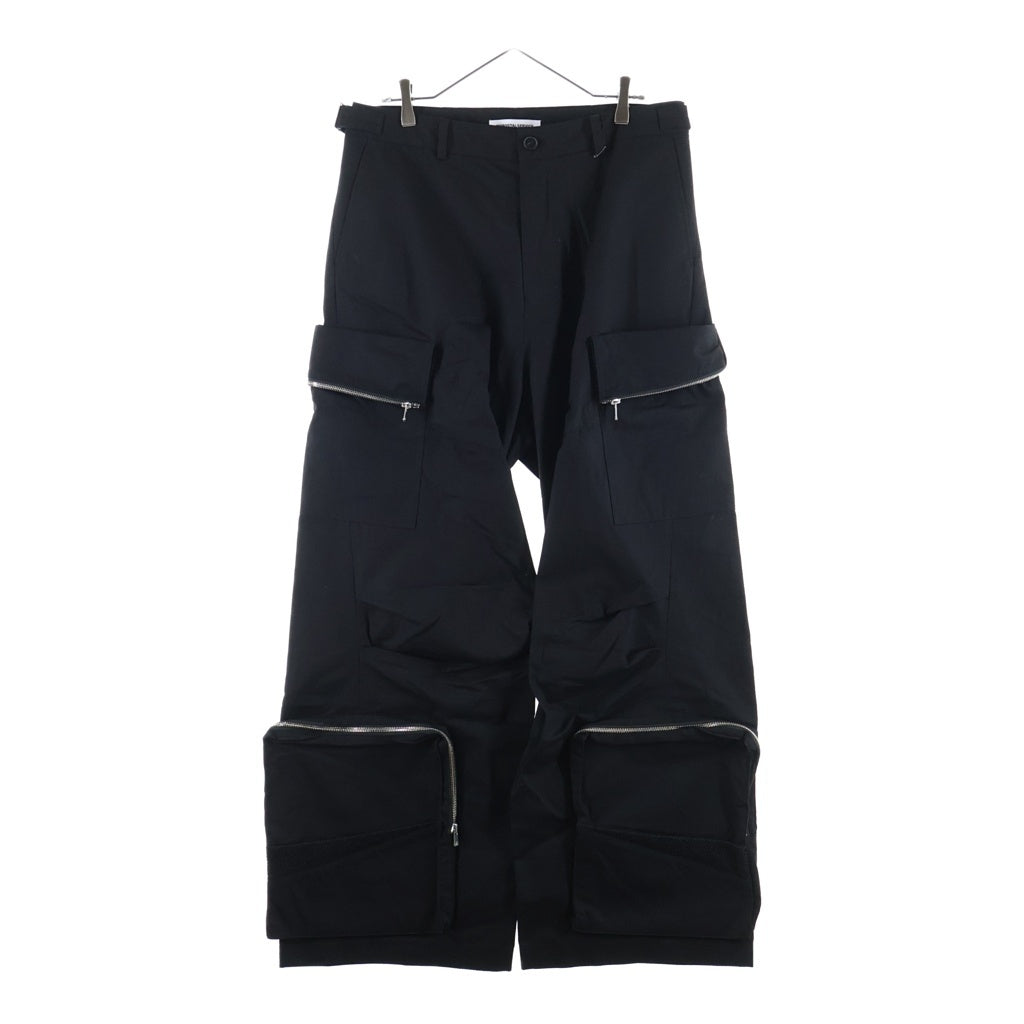 FFFPOSTALSERVICE(トリプルエフポスタルサービス) 26SS Engineer Cargo Trousers エンジニアカーゴトラウザーズワイドパンツ FFFPSSS2624 ブラック