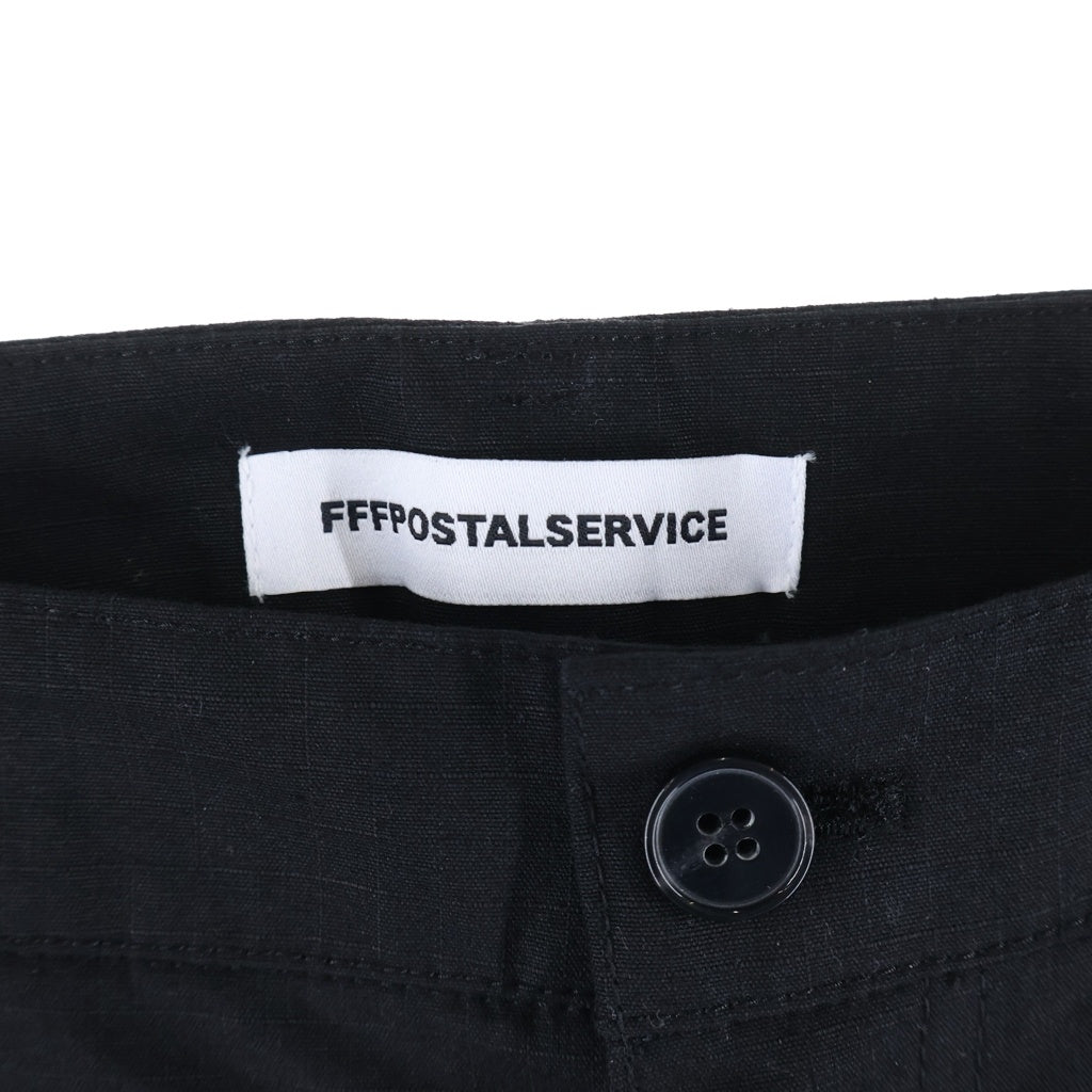 FFFPOSTALSERVICE(トリプルエフポスタルサービス) 26SS Engineer Cargo Trousers エンジニアカーゴトラウザーズワイドパンツ FFFPSSS2624 ブラック