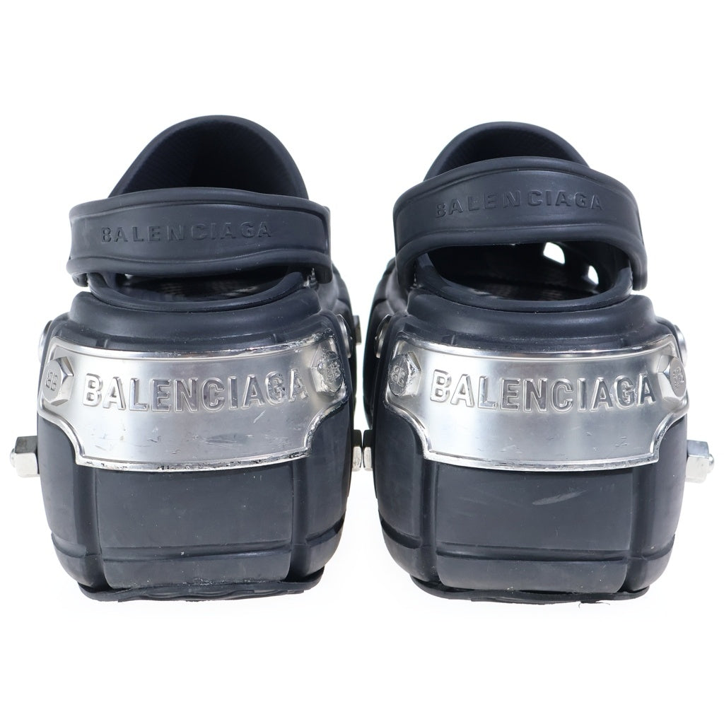 BALENCIAGA(バレンシアガ) 22SS×crocs HARD CROCS クロックス ハードクロックス プラットフォームスタッズ ミュールサンダル ブラック