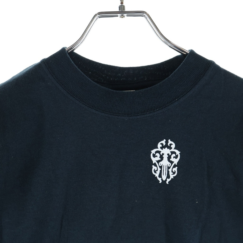 CHROME HEARTS(クロムハーツ) OLD L/S Tee オールド ヴァインダガースクロールラベルプリント 長袖Tシャツ キッズ ブラック レディース