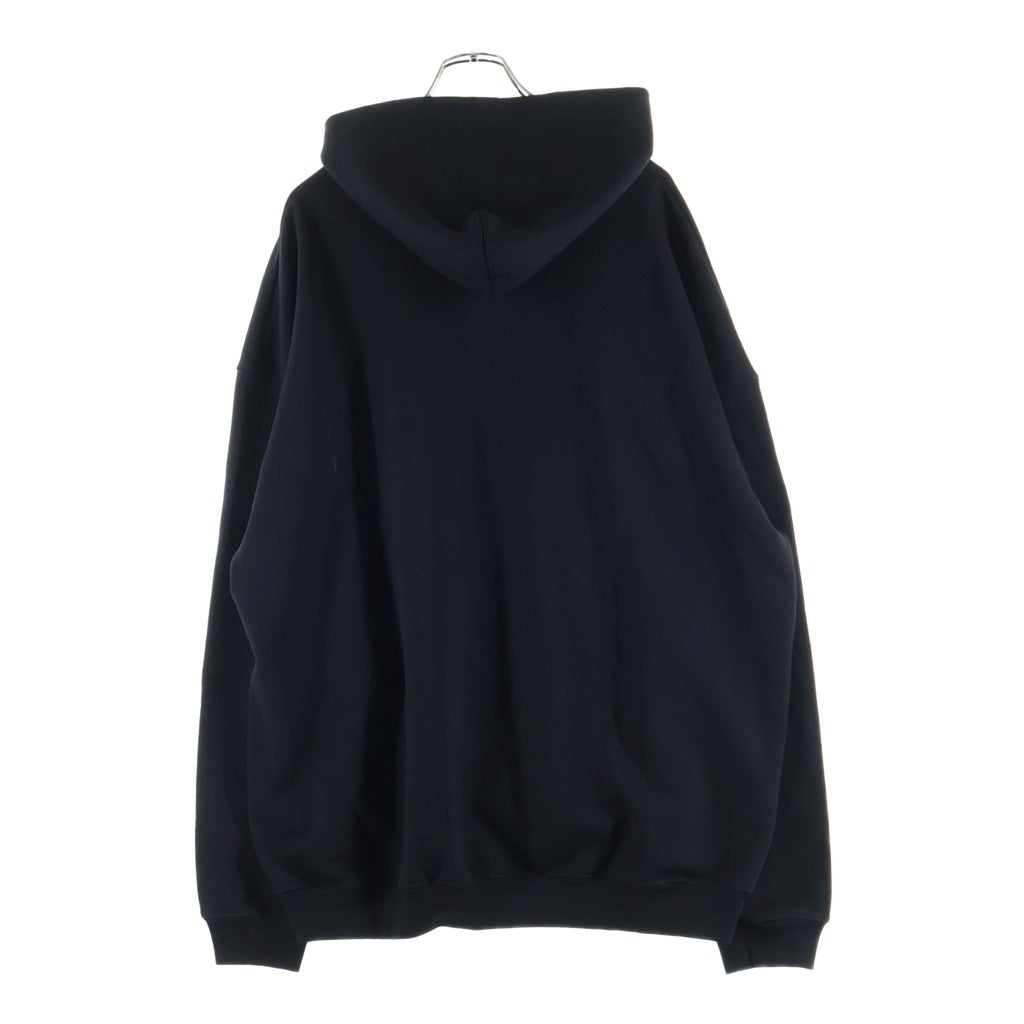 BALENCIAGA(バレンシアガ) 20AW REAL BALENCIAGA HOODED SWEATSHIRT フォトプリントプルオーバーフーディー 620973 TIVA2 ブラック