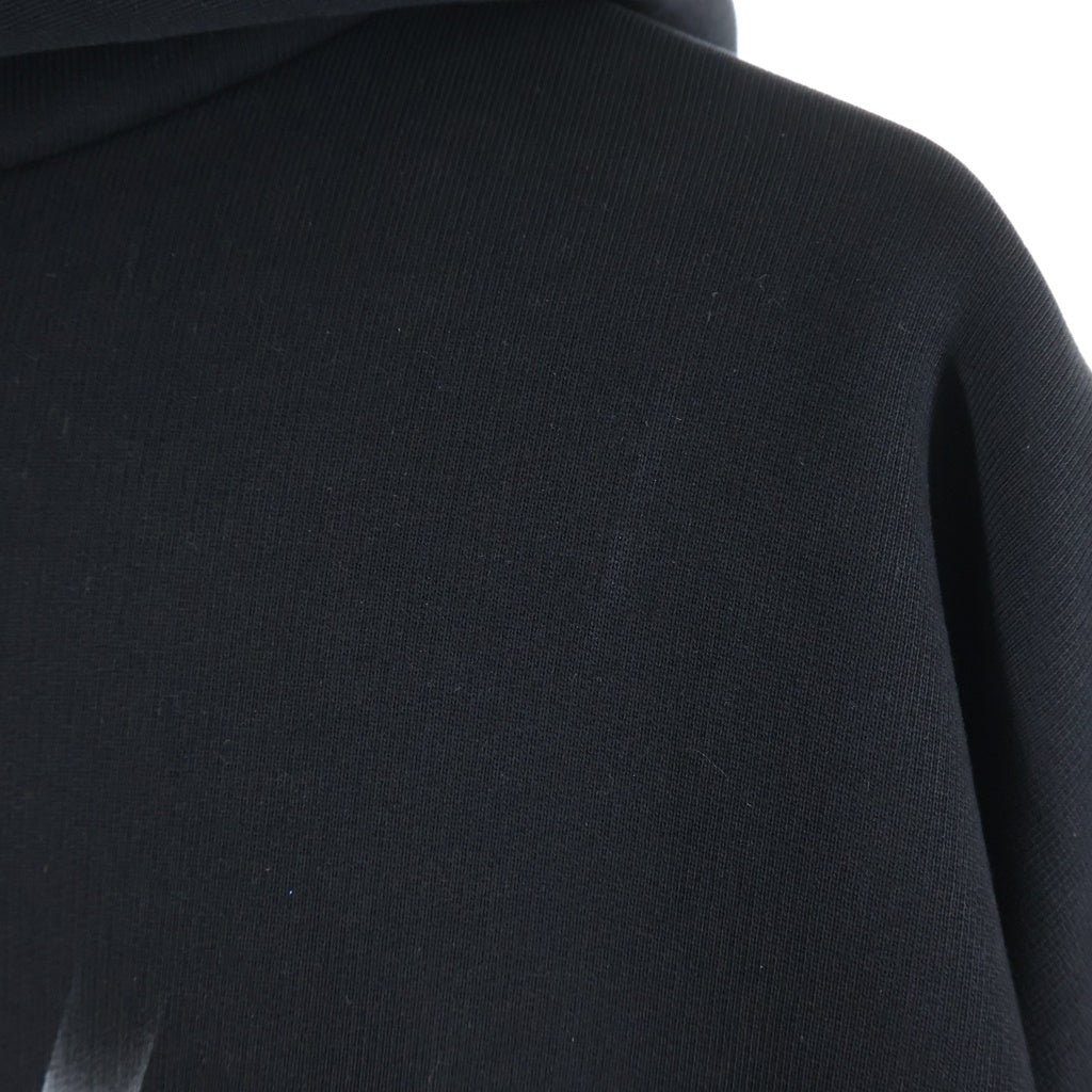 BALENCIAGA(バレンシアガ) 20AW REAL BALENCIAGA HOODED SWEATSHIRT フォトプリントプルオーバーフーディー 620973 TIVA2 ブラック