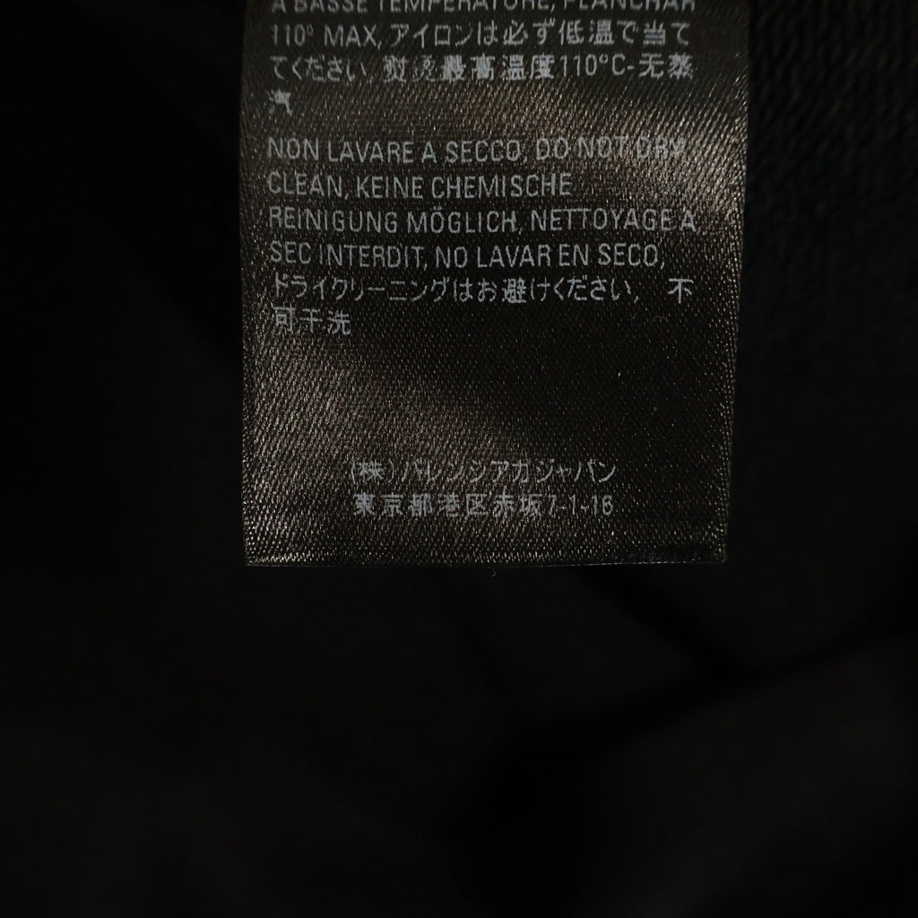 BALENCIAGA(バレンシアガ) 20AW REAL BALENCIAGA HOODED SWEATSHIRT フォトプリントプルオーバーフーディー 620973 TIVA2 ブラック