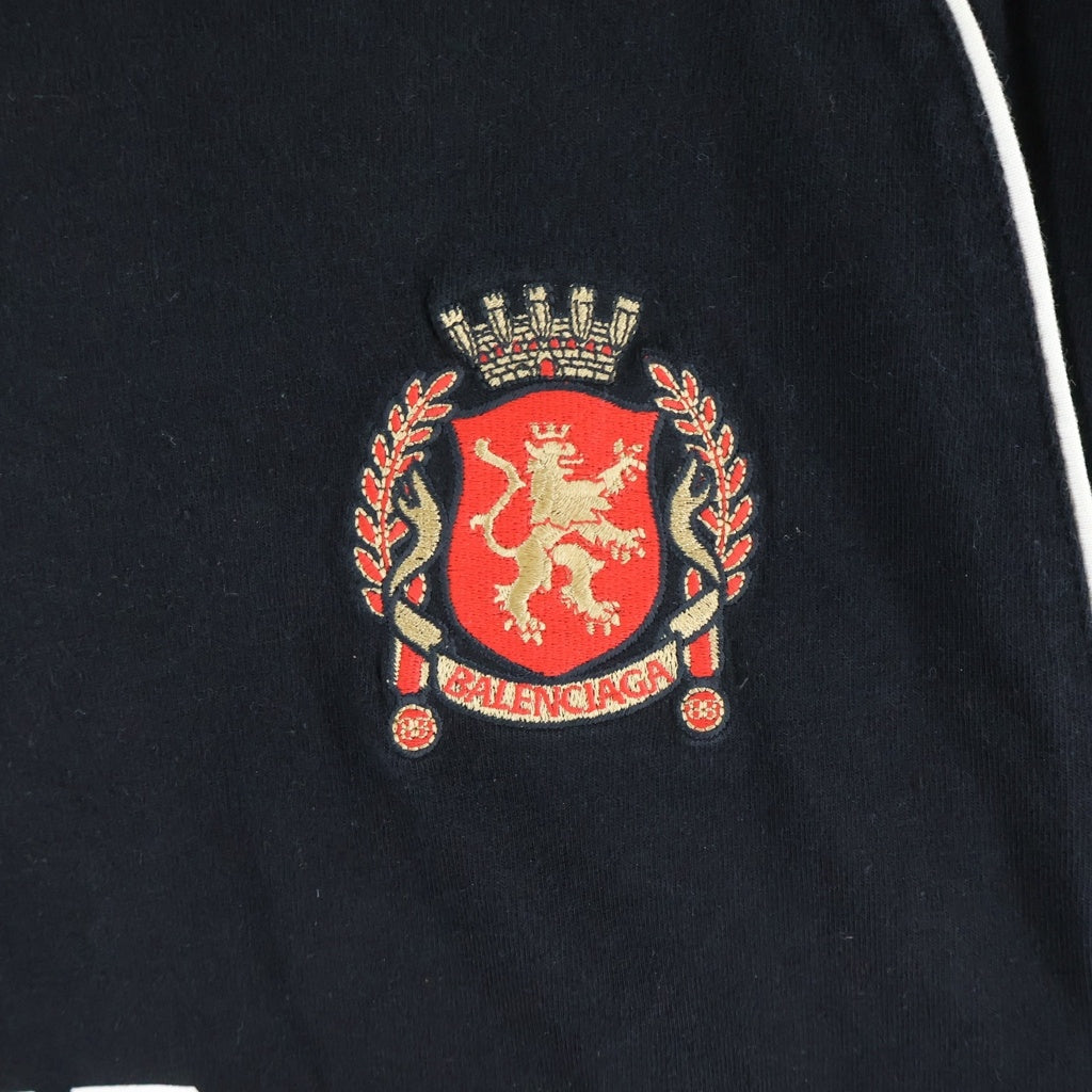 BALENCIAGA(バレンシアガ) 24SS PARIS SOCCER サッカーシリーズ テクニカルジャージー長袖Tシャツ 778972 TPVR5 ブラック