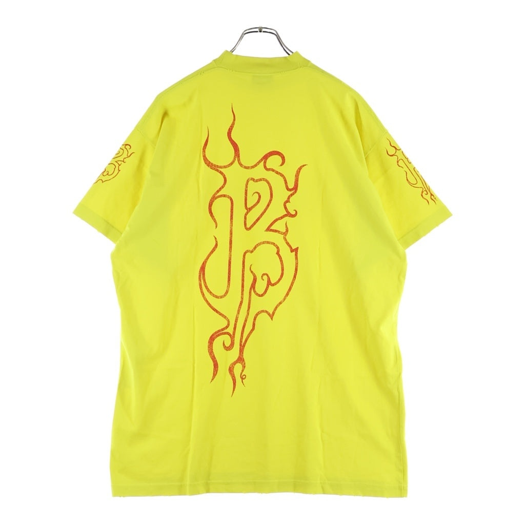 BALENCIAGA(バレンシアガ) 24SS DARKWAVE TEE ダークウェーブプリント半袖Tシャツ 739028 TPVN5 イエロー