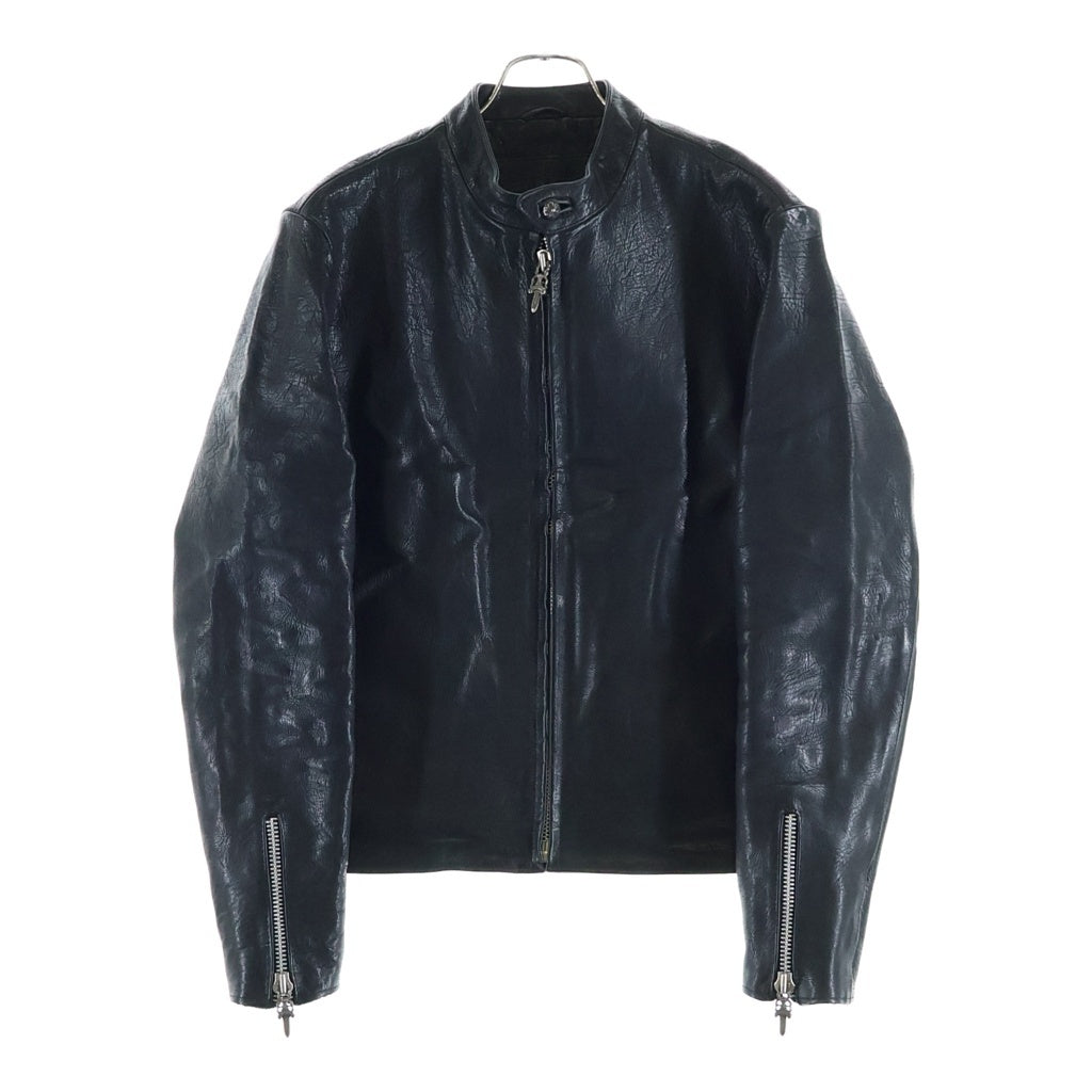CHROME HEARTS(クロムハーツ) RACING2 レーシング2 ダガージップシングルライダースレザージャケット ブラック