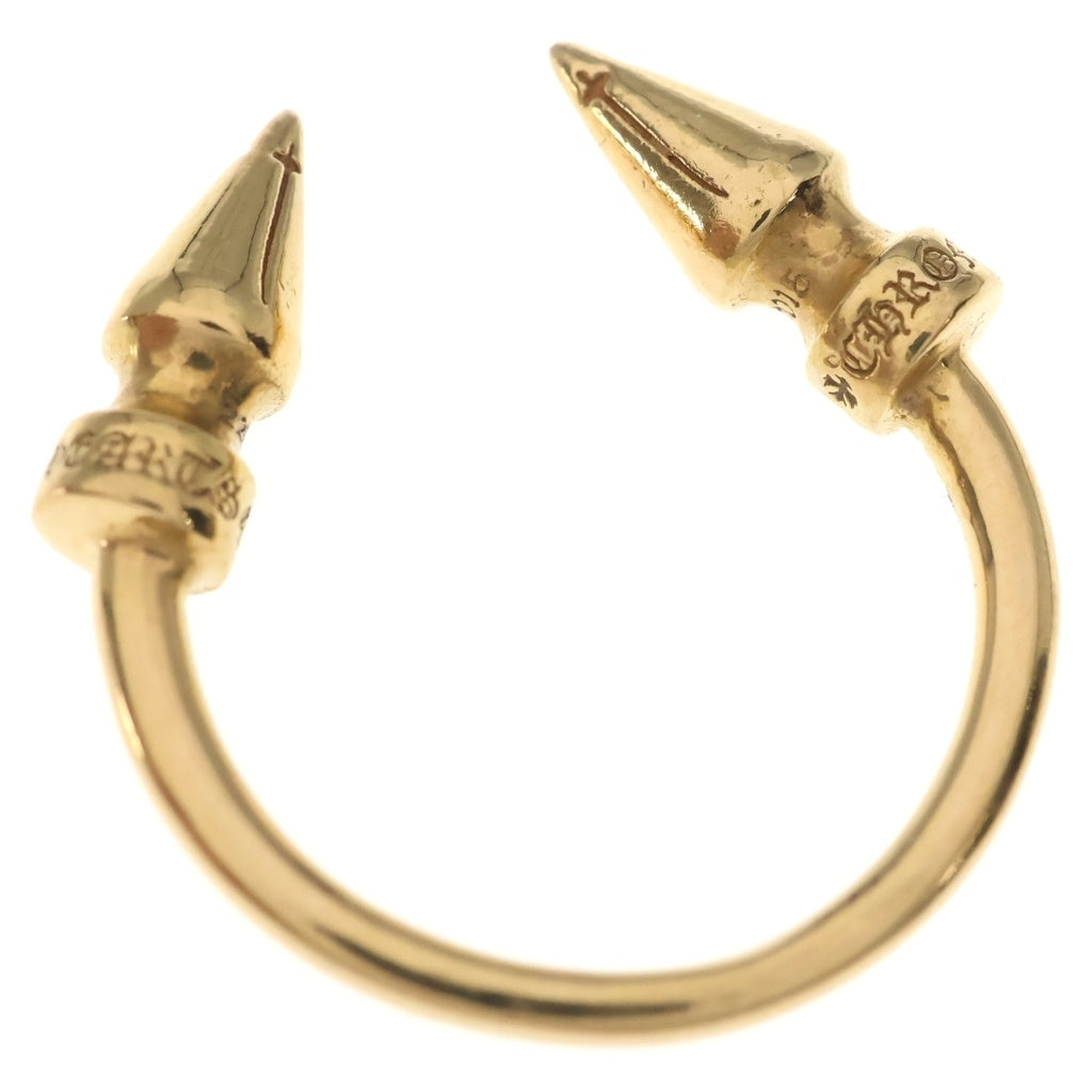 CHROME HEARTS(クロムハーツ) 22K DBL SPIKE RING ダブルスパイクリング ゴールド