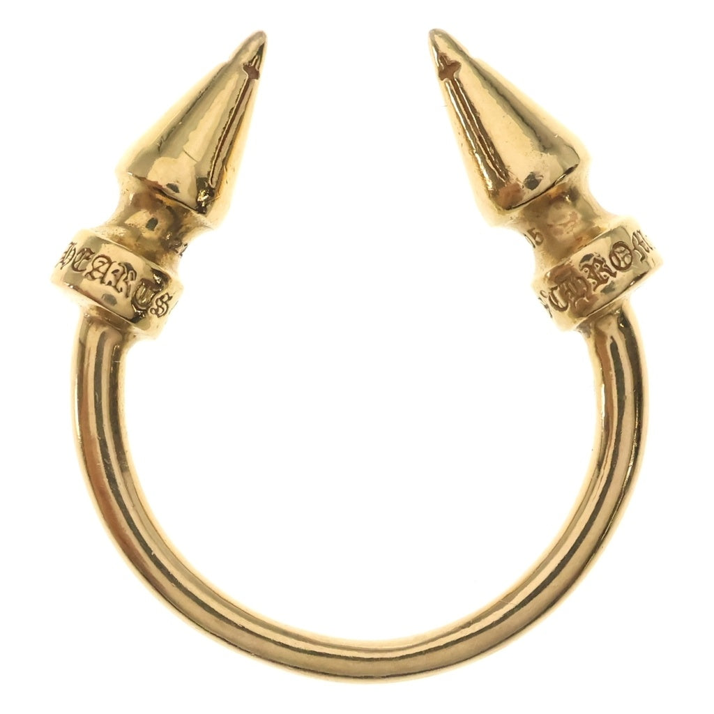 CHROME HEARTS(クロムハーツ) 22K DBL SPIKE RING ダブルスパイクリング ゴールド