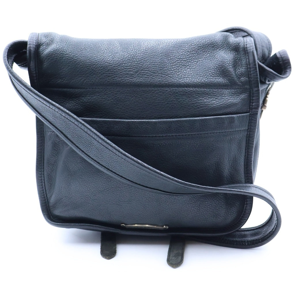 CHROME HEARTS(クロムハーツ) GUNSLINGER ガンスリンガーストラップレザーショルダーバッグ ブラック/シルバー