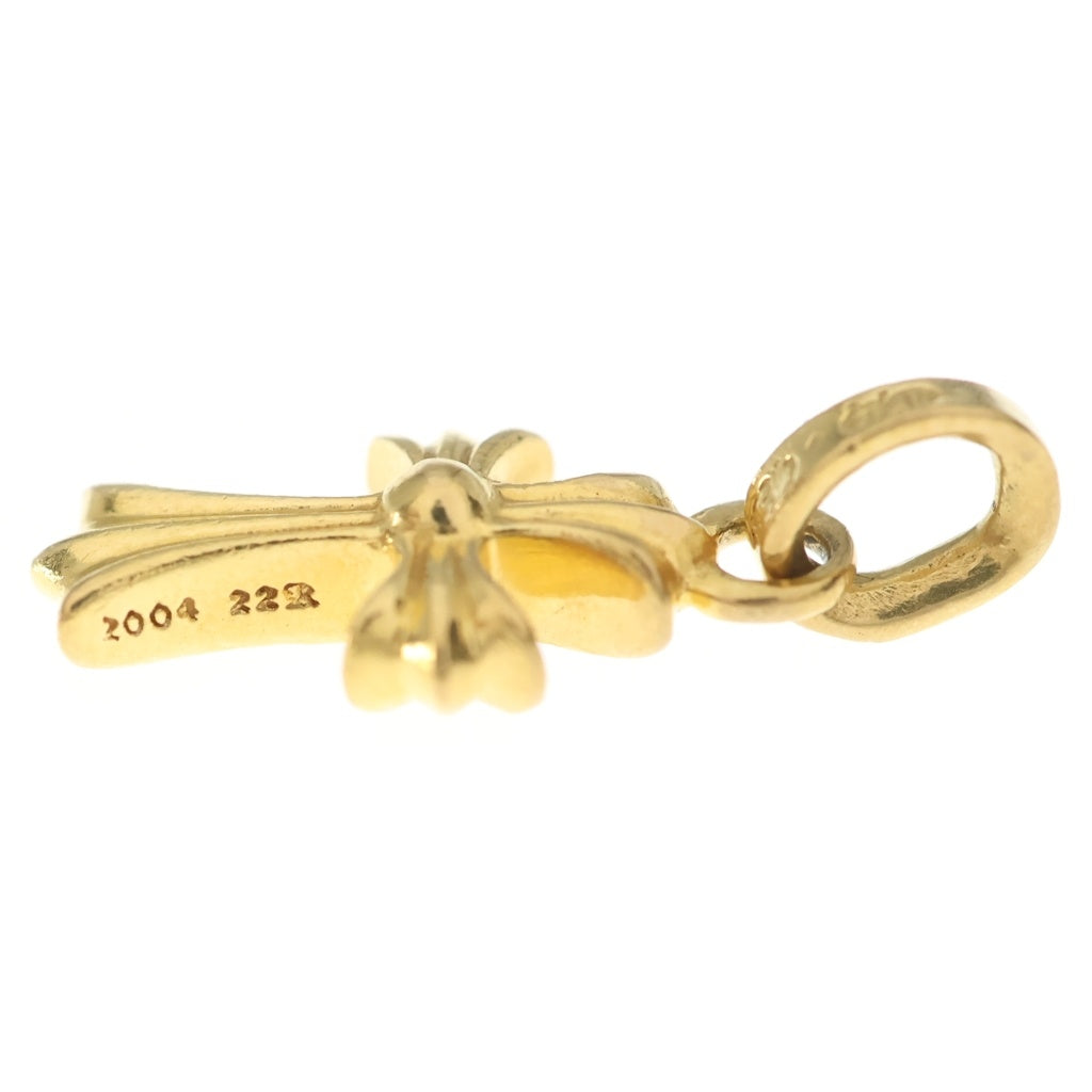 CHROME HEARTS(クロムハーツ) 22K CRS BBYFAT P/DIA ベイビーファットクロス PAVEダイヤ ペンダントトップ ゴールド BCA035