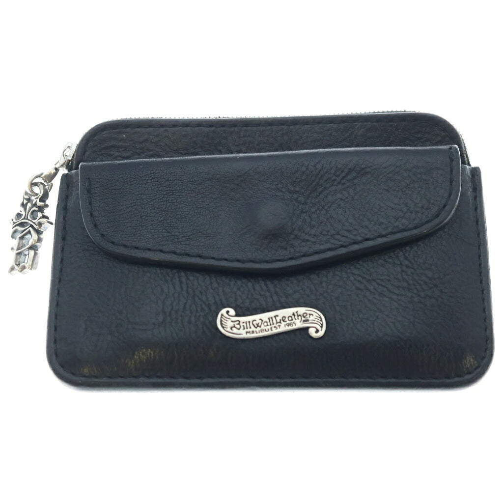 Bill Wall Leather/BWL(ビルウォールレザー) ×Vintage Works コンパクト シボレザー ジップウォレット ブラック