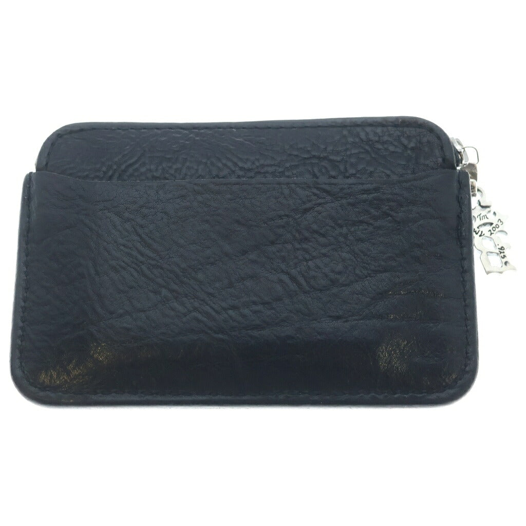 Bill Wall Leather/BWL(ビルウォールレザー) ×Vintage Works コンパクト シボレザー ジップウォレット ブラック