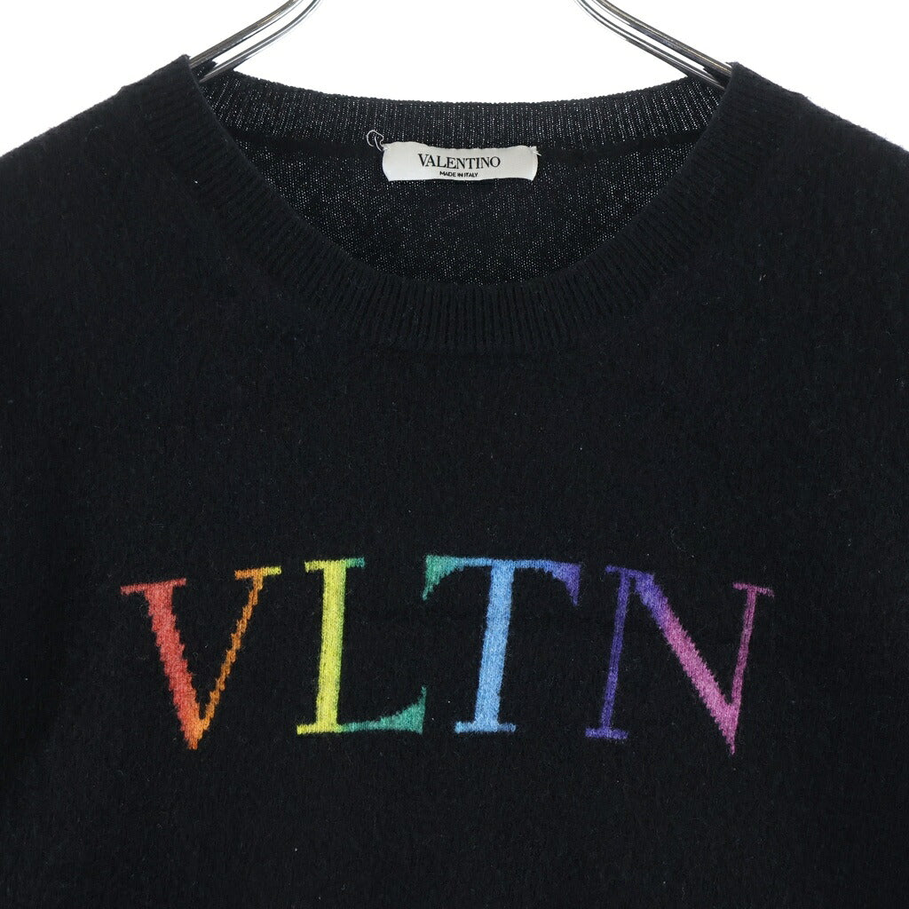 VALENTINO(ヴァレンティノ) VLTNレインボーロゴニットセーター VV3KC14C761 ブラック