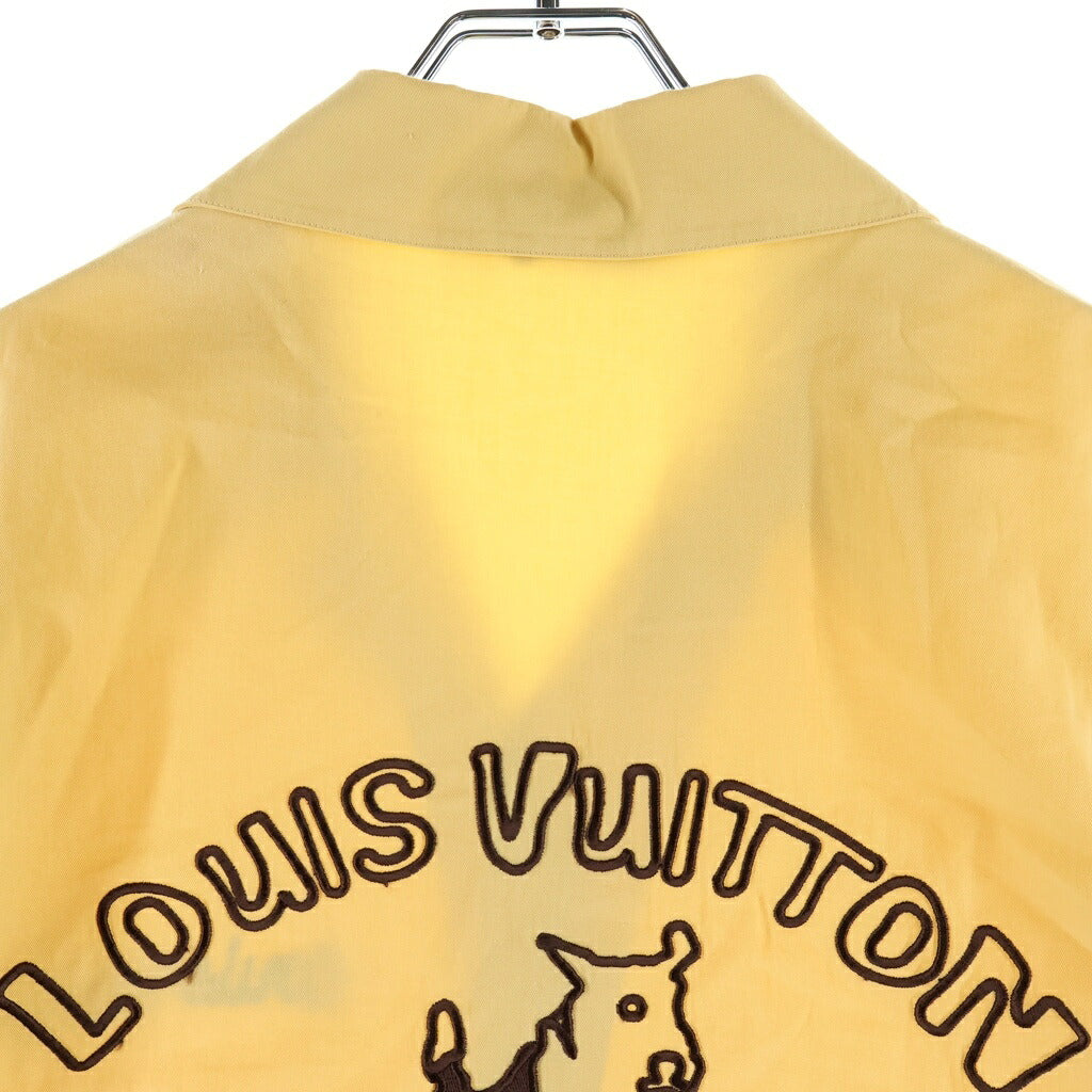 LOUIS VUITTON(ルイヴィトン) 24SS×タイラー・ザ・クリエイター エンブロイダード コットンボウリング半袖シャツ RM242MM IKE HRS03W イエロー