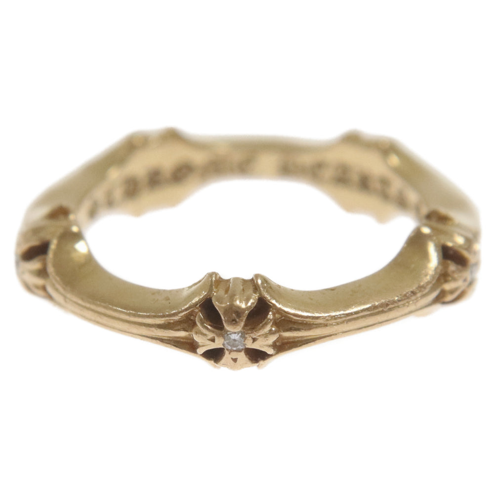 CHROME HEARTS(クロムハーツ) 22K PLUS AND BONE P D プラスアンドボーン パヴェダイヤ ゴールドリング