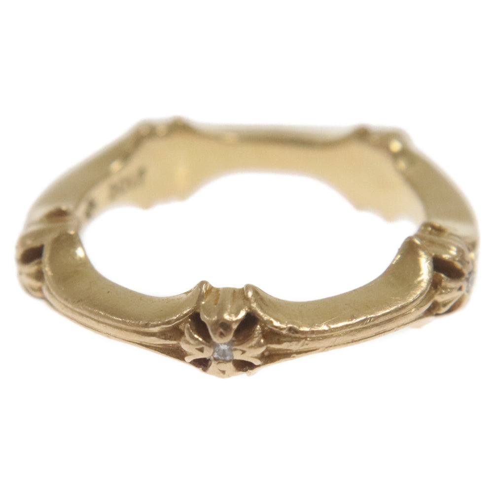 CHROME HEARTS(クロムハーツ) 22K PLUS AND BONE P D プラスアンドボーン パヴェダイヤ ゴールドリング