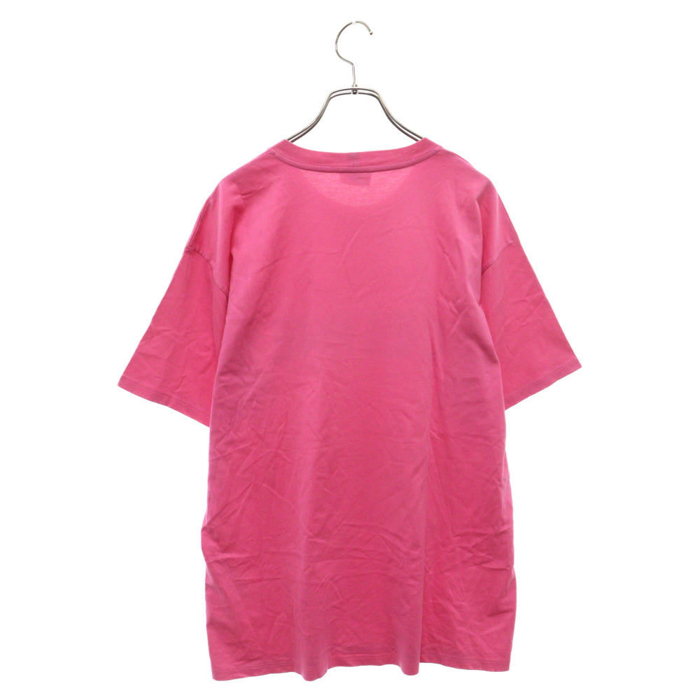 CELINE(セリーヌ) 21SS ルーズフィットロゴプリント半袖Tシャツ カットソー M ピンク 2X681501F