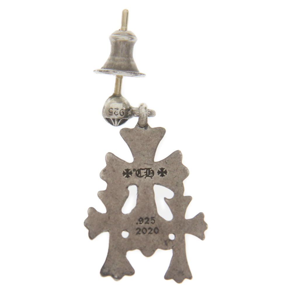 CHROME HEARTS(クロムハーツ) 3 CH CROSS DROP P D トリプルCHクロス シルバー ダイヤピアス