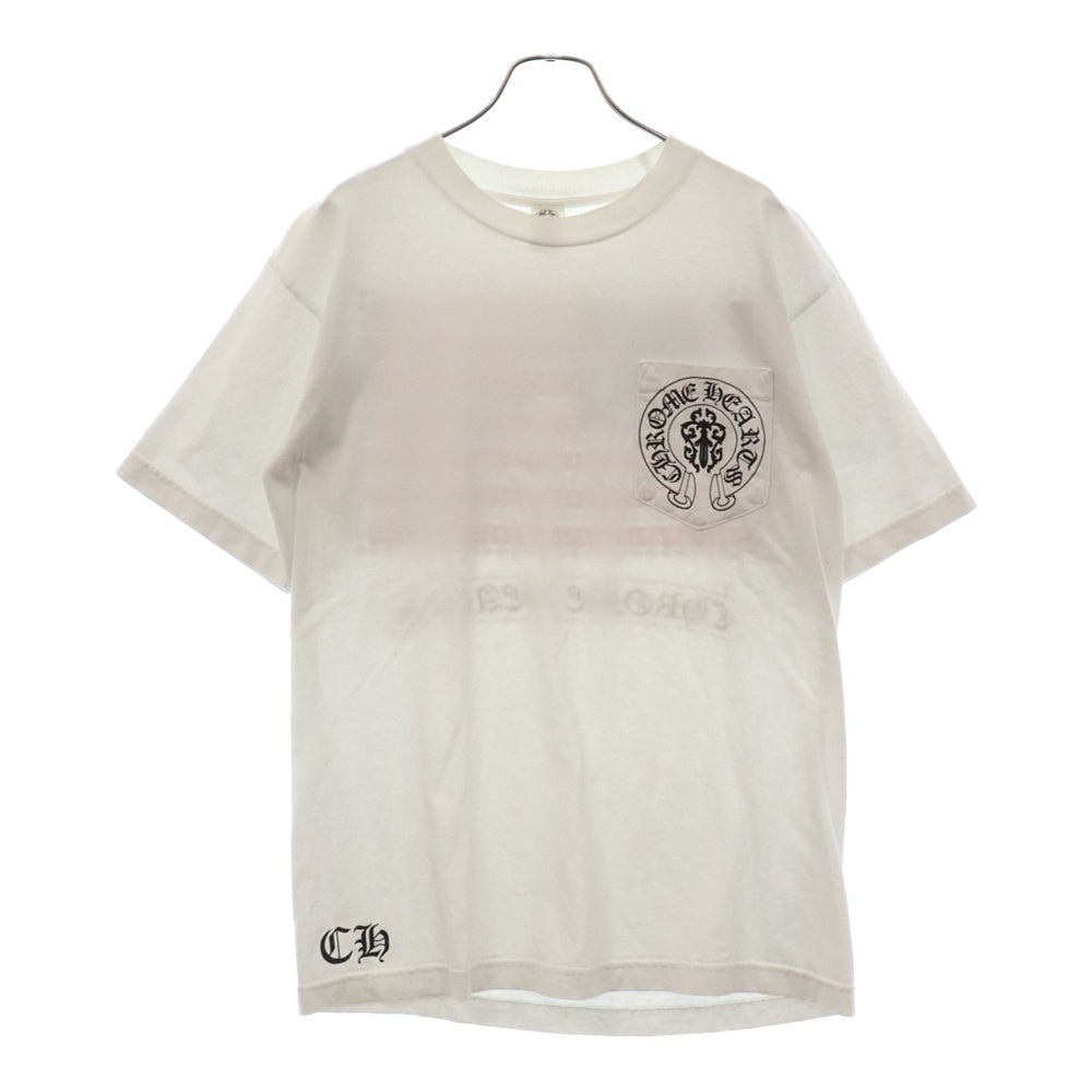 CHROME HEARTS(クロムハーツ)  Old American Flag Tee クロムハーツ オールドアメリカンフラッグTシャツ 半袖カットソー ホワイト