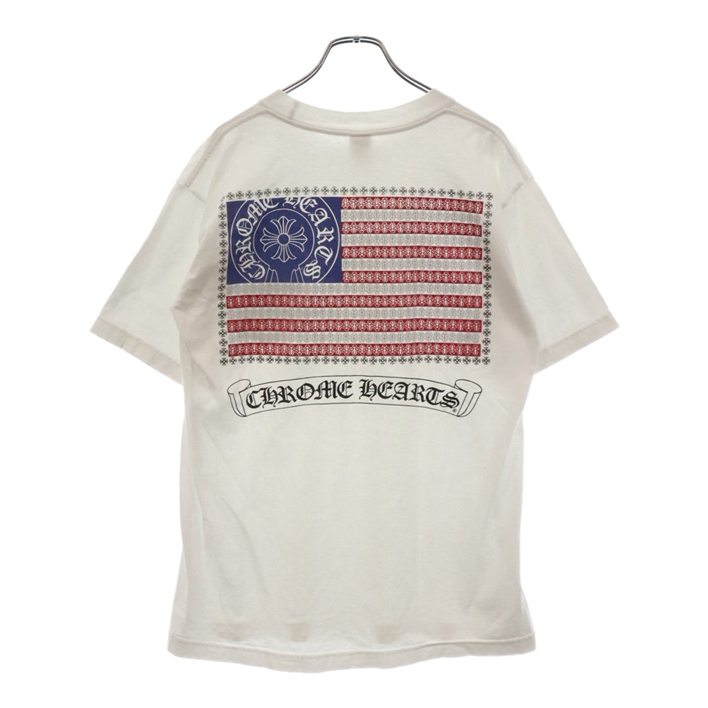 CHROME HEARTS(クロムハーツ)  Old American Flag Tee クロムハーツ オールドアメリカンフラッグTシャツ 半袖カットソー ホワイト
