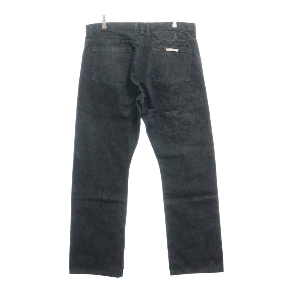 CHROME HEARTS(クロムハーツ) JEAN SL FLEURKNEE フレアニースターパッチデニムパンツ