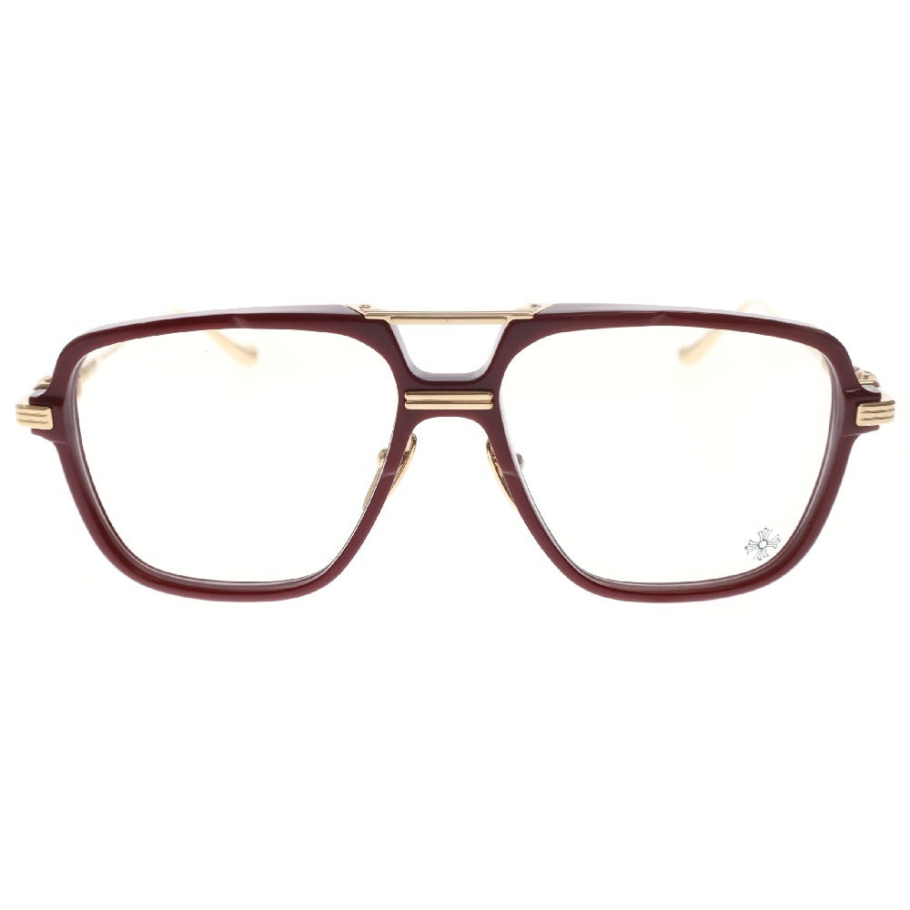 CHROME HEARTS(クロムハーツ) INIT ダブルブリッジサングラス 眼鏡 メガネ アイウエア レッド/ゴールド