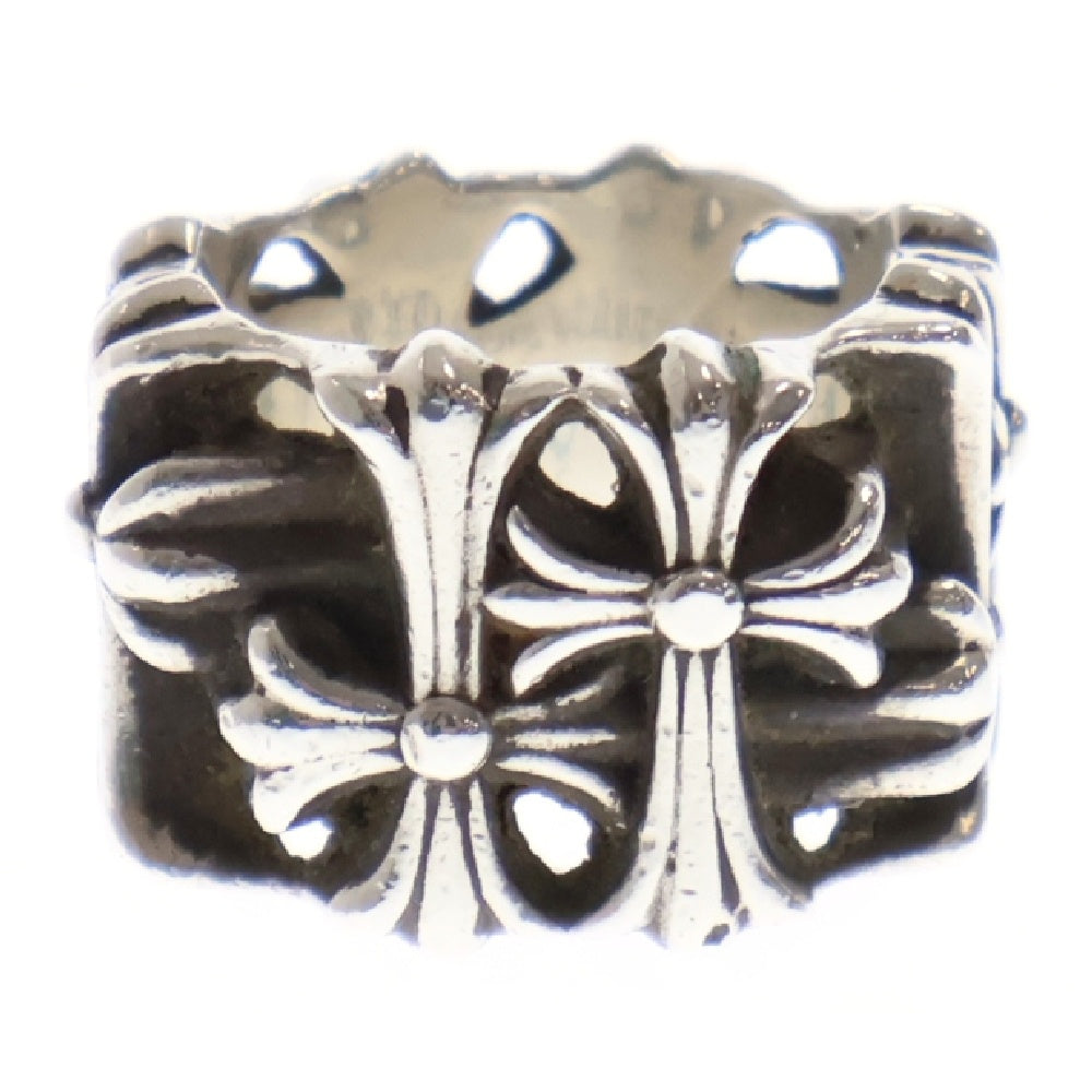 CHROME HEARTS(クロムハーツ) SQUARE CEMETERY スクエアセメタリークロス シルバーリング 17号