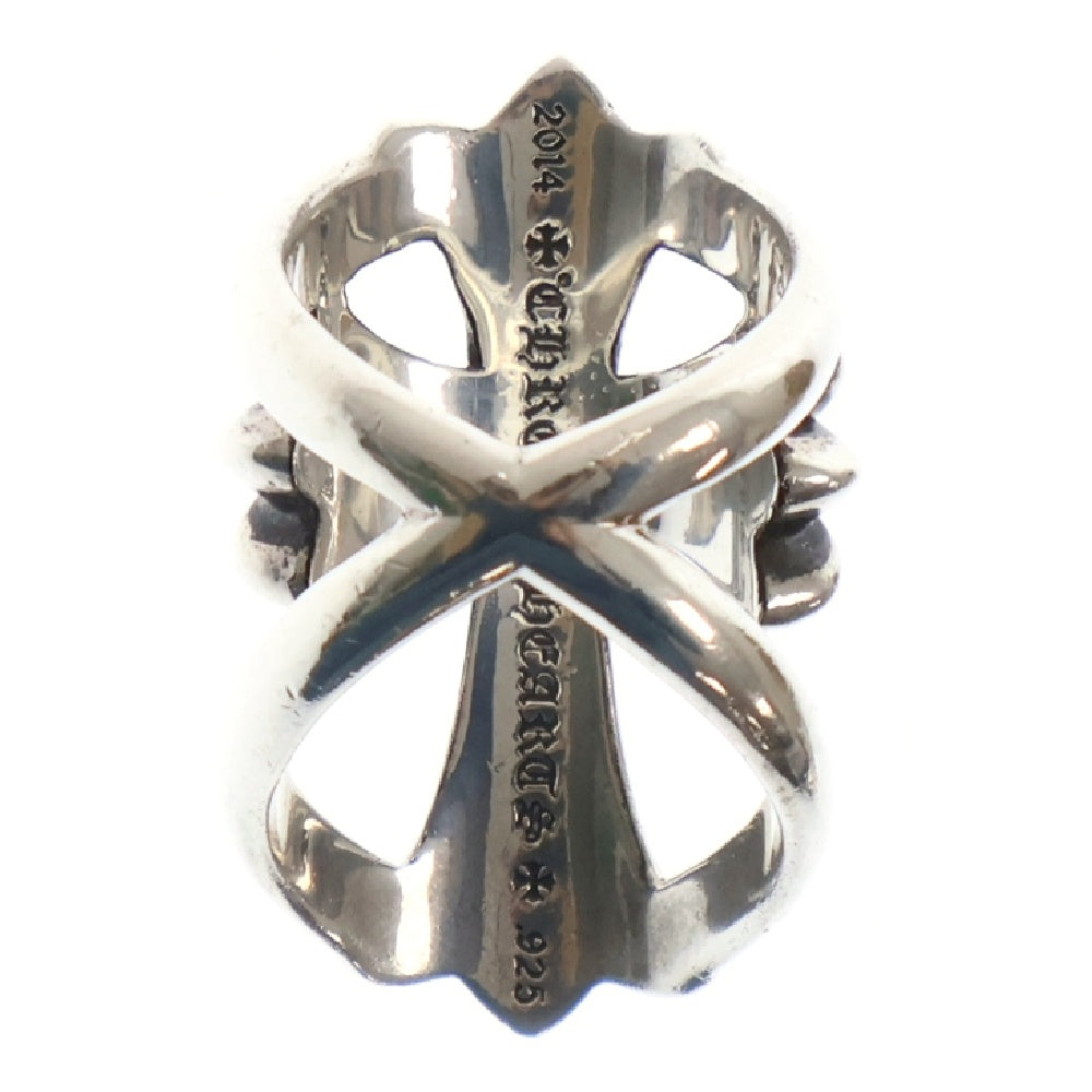 CHROME HEARTS(クロムハーツ) INFINITY CH CRS インフィニティCHクロス PAVEピンクサファイアシルバーリング 16.5号