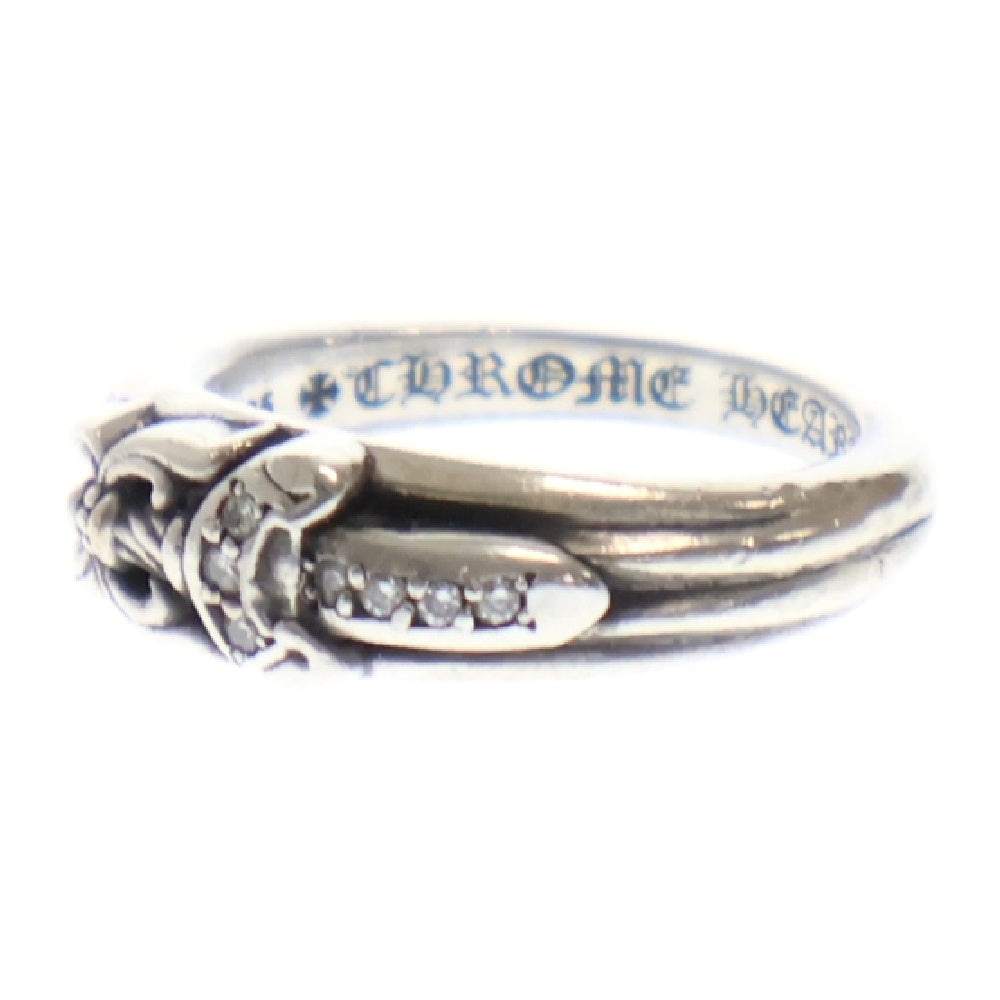 CHROME HEARTS(クロムハーツ) BABY CLSC P D ベイビークラシックダガー PAVEダイヤ シルバーリング 5号