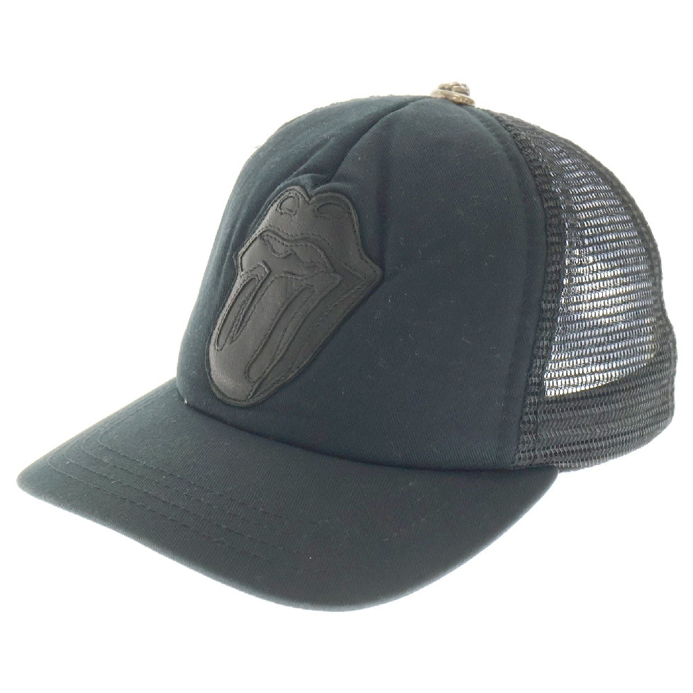CHROME HEARTS(クロムハーツ) ROLLING STONES TRUCKER CAP トラッカーキャップ リップアンドタンパッチメッシュ帽子