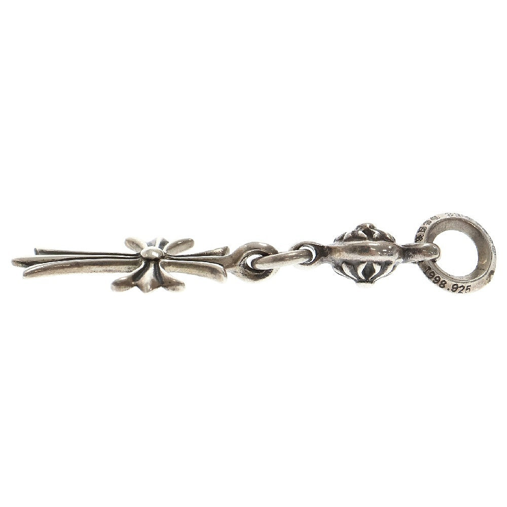 CHROME HEARTS(クロムハーツ) 1B TNY CH CRS 1ボールタイニーCHクロス チャーム シルバーネックレストップ シルバー