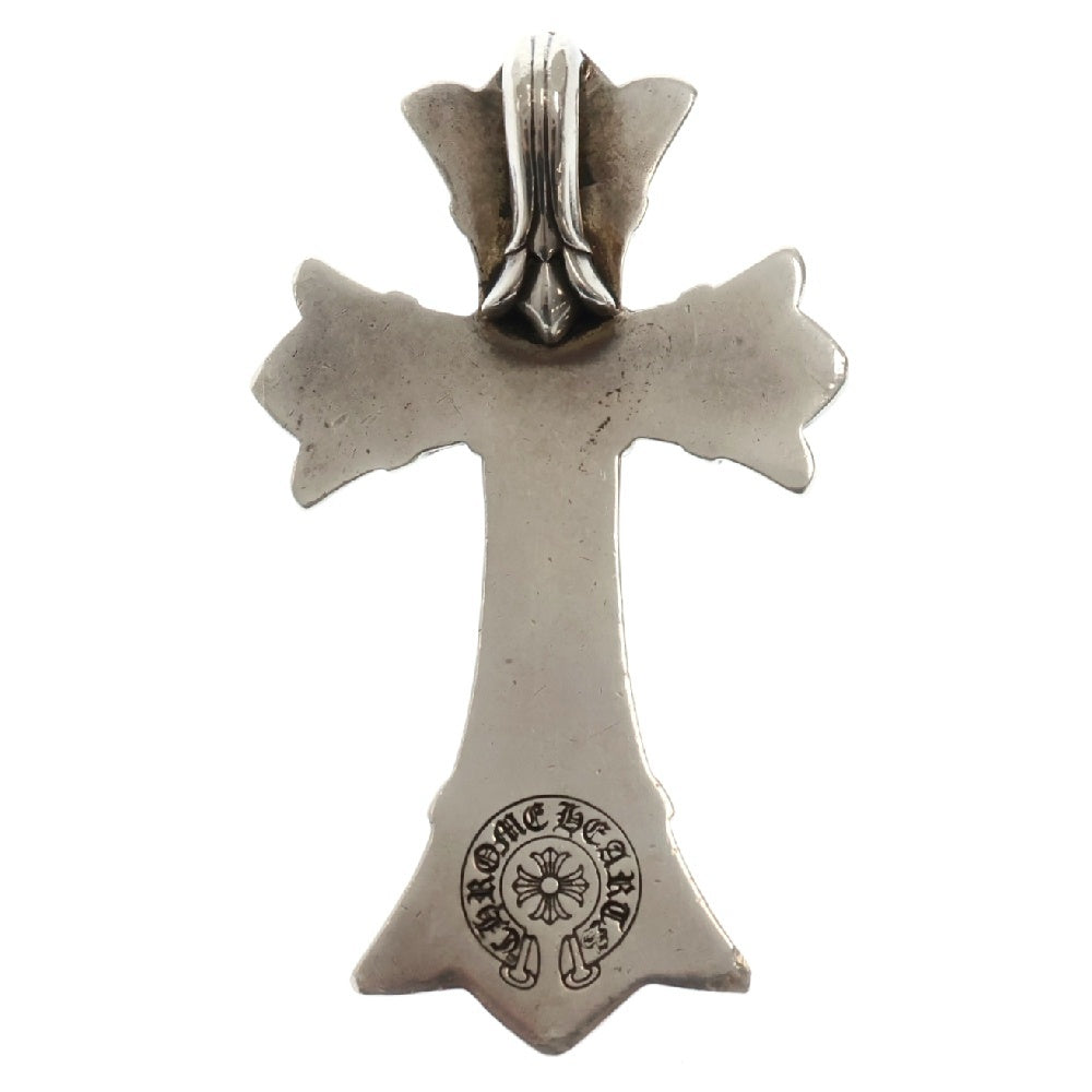 CHROME HEARTS(クロムハーツ) DBL CH CRS LRG ラージダブルCHクロス ペンダント シルバーネックレストップ シルバー
