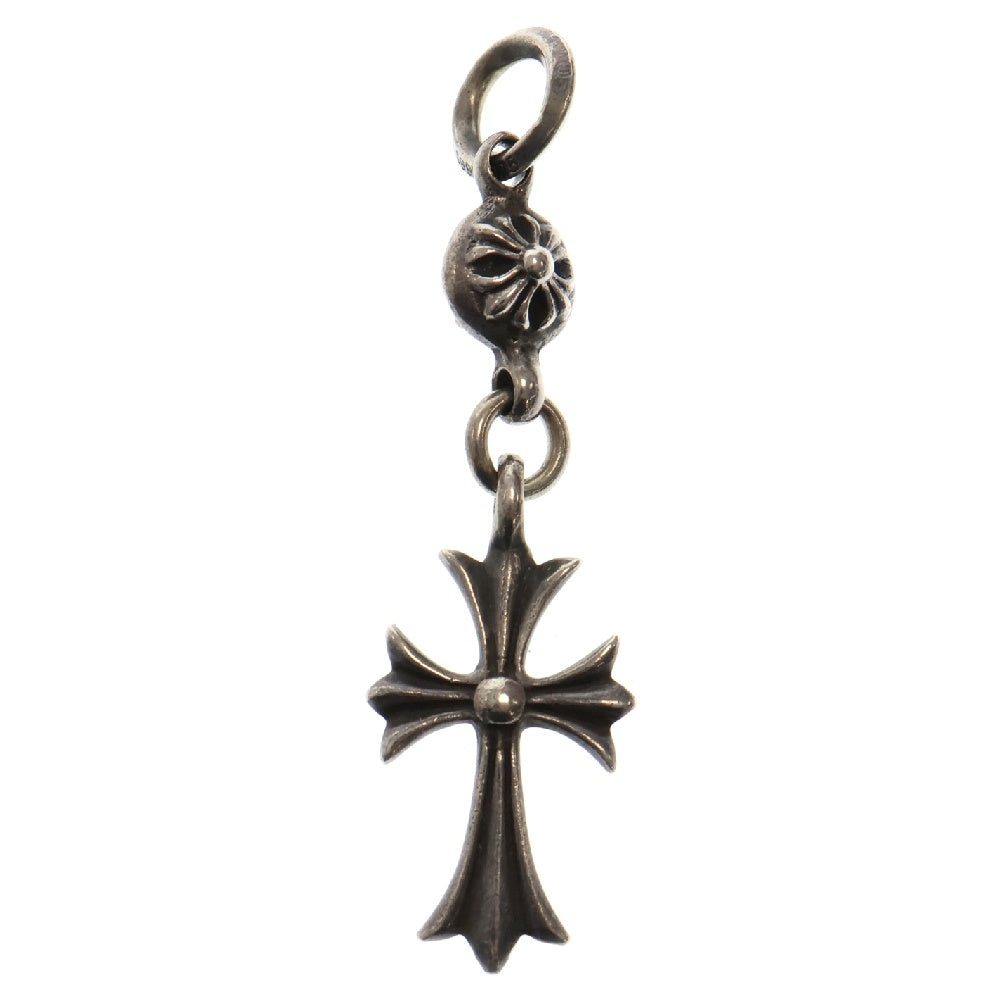 CHROME HEARTS(クロムハーツ) 1B TNY CH CRS 1ボールタイニーCHクロス チャーム シルバーネックレストップ シルバー