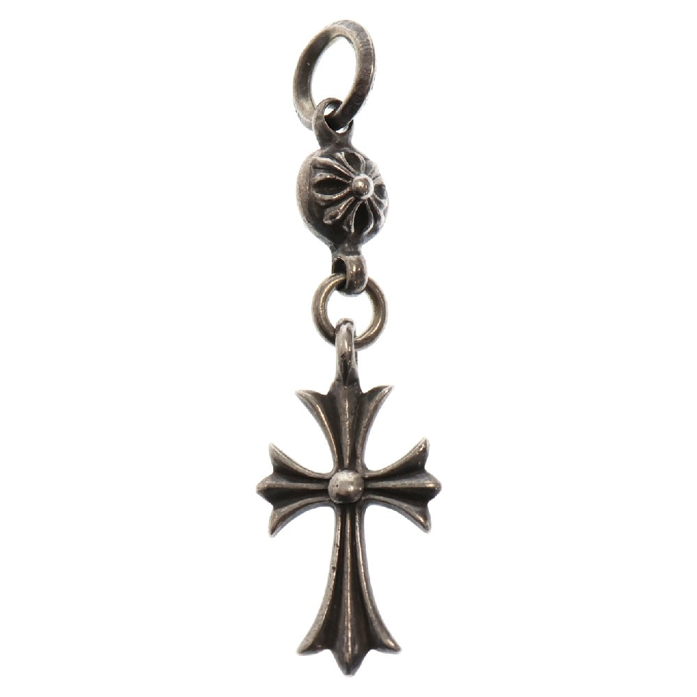 CHROME HEARTS(クロムハーツ) 1B TNY CH CRS 1ボールタイニーCHクロス チャーム シルバーネックレストップ シルバー