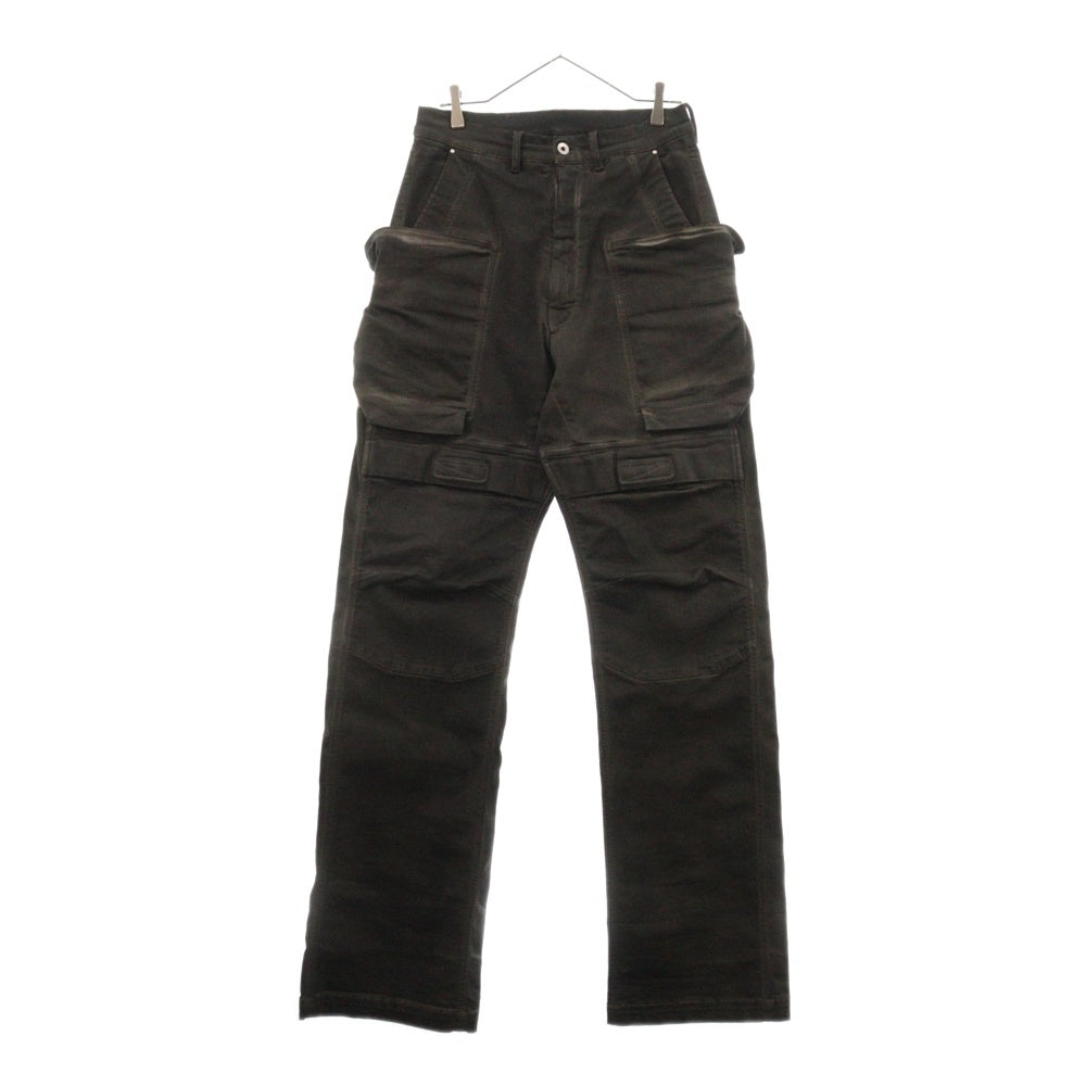 Rick Owens(リックオウエンス) 24SS STEFAN CARGO ステファンカーゴ デニムパンツ ブラック RR01D3321-SDK