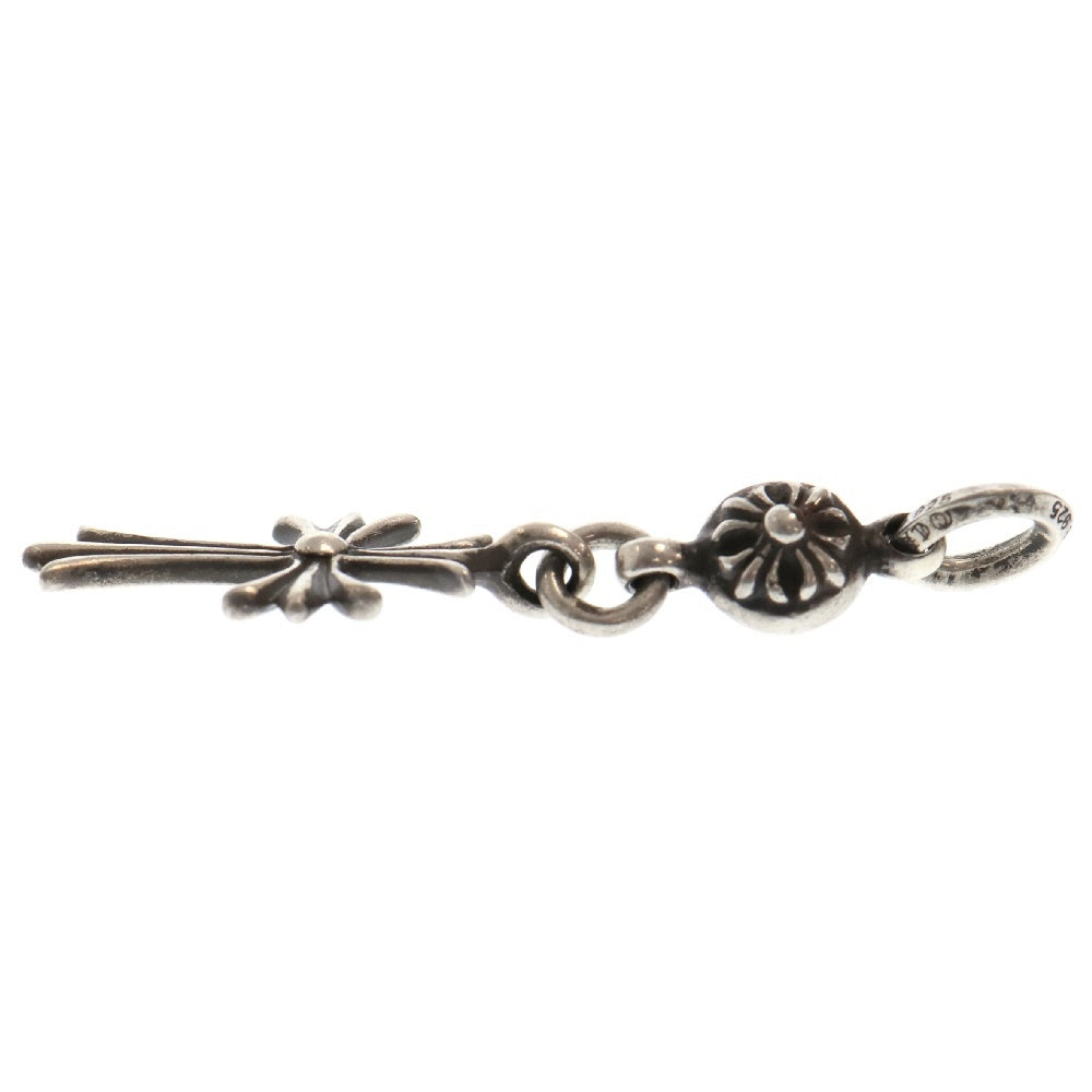 CHROME HEARTS(クロムハーツ) 1B TNY CH CRS 1ボールタイニーCHクロス チャーム シルバーネックレストップ シルバー