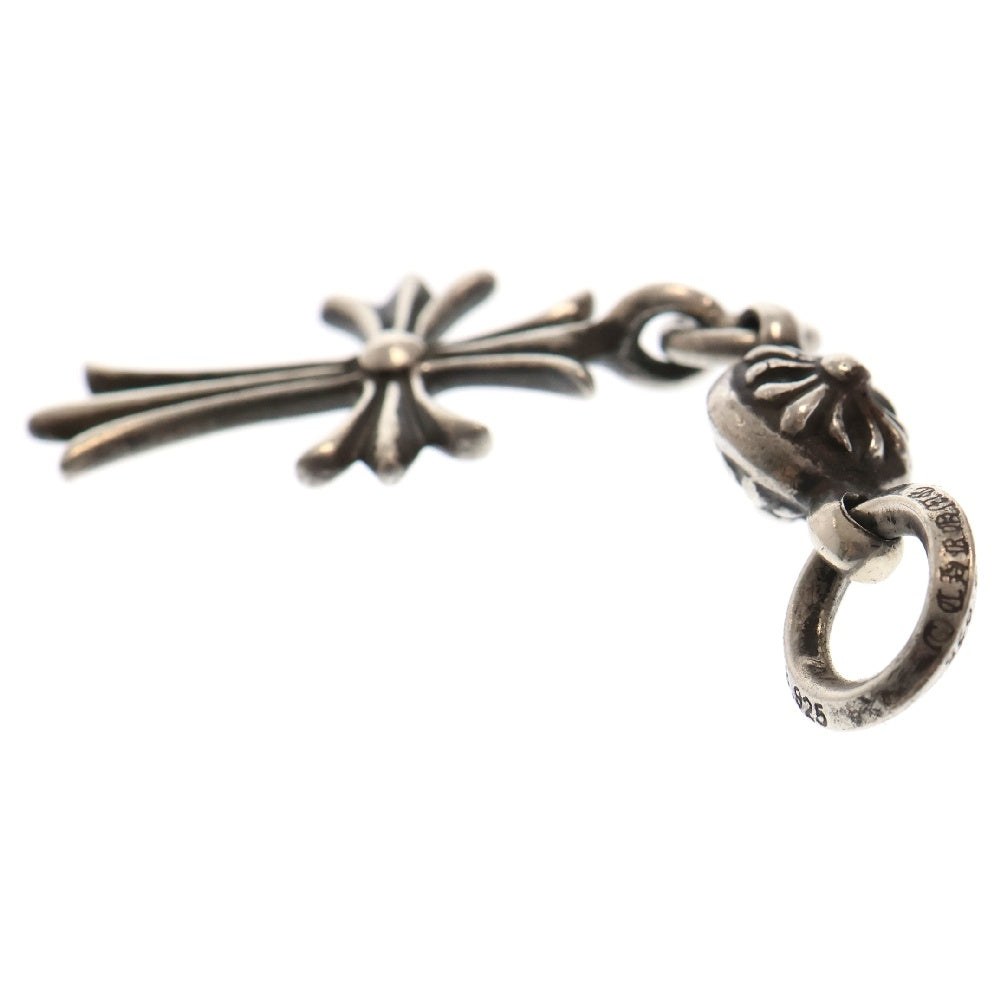 CHROME HEARTS(クロムハーツ) 1B TNY CH CRS 1ボールタイニーCHクロス チャーム シルバーネックレストップ シルバー