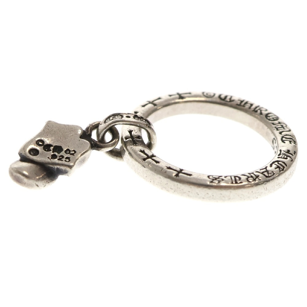 CHROME HEARTS(クロムハーツ) NTFL W 1P DIANTFL wリップアンドタンチャーム 1Pダイヤ シルバーリング シルバー 4号