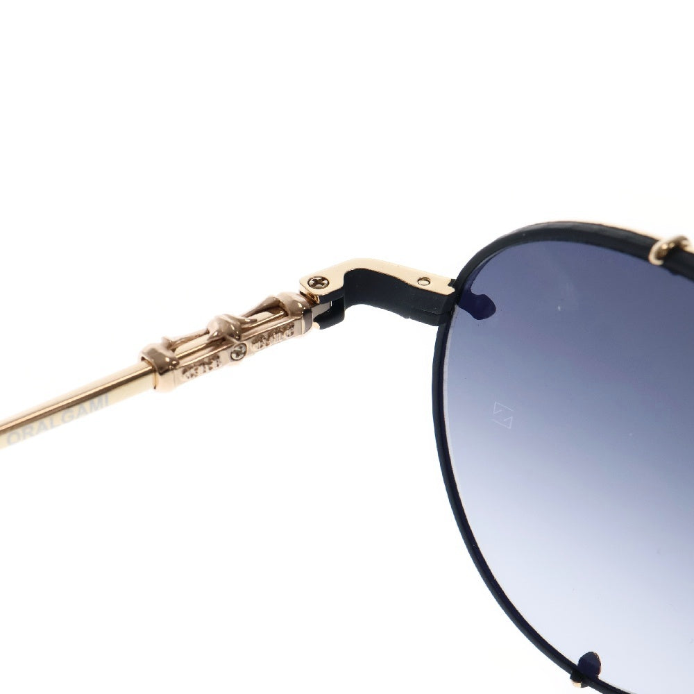 CHROME HEARTS(クロムハーツ) ORALGAMI クロスモチーフダブルブリッジサングラス ゴールド/ブラック