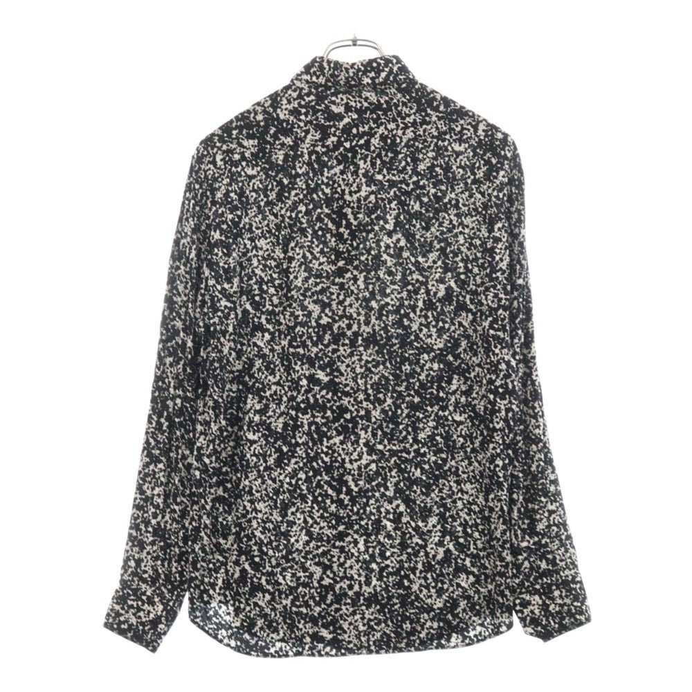 CELINE(セリーヌ) 19AW スプラッター マーブルプリントクラシック総柄長袖シャツ 2C028371F ブラック