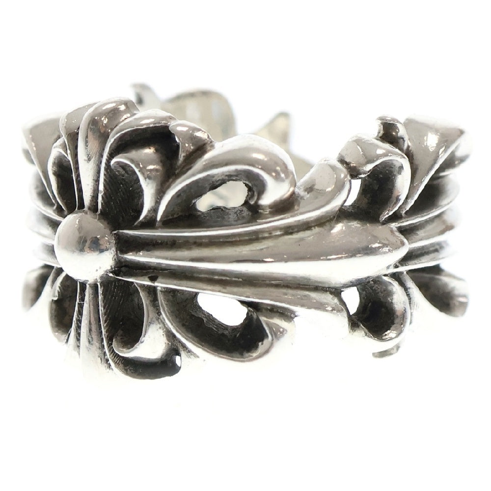 CHROME HEARTS(クロムハーツ) DBL FLRL CRS ダブルフローラルクロス シルバーリング シルバー 14号
