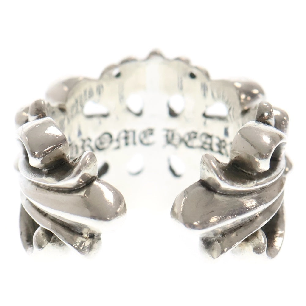 CHROME HEARTS(クロムハーツ) DBL FLRL CRS ダブルフローラルクロス シルバーリング シルバー 14号