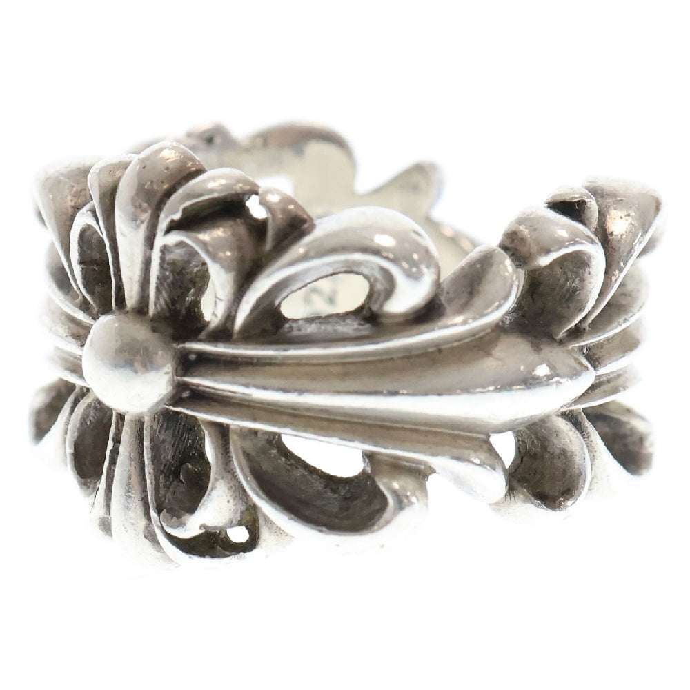 CHROME HEARTS(クロムハーツ) DBL FLRL CRS ダブルフローラルクロス シルバーリング シルバー 15号
