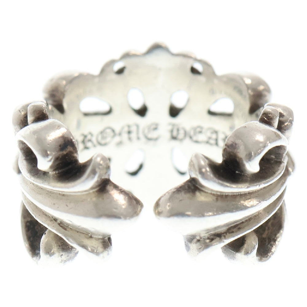 CHROME HEARTS(クロムハーツ) DBL FLRL CRS ダブルフローラルクロス シルバーリング シルバー 15号