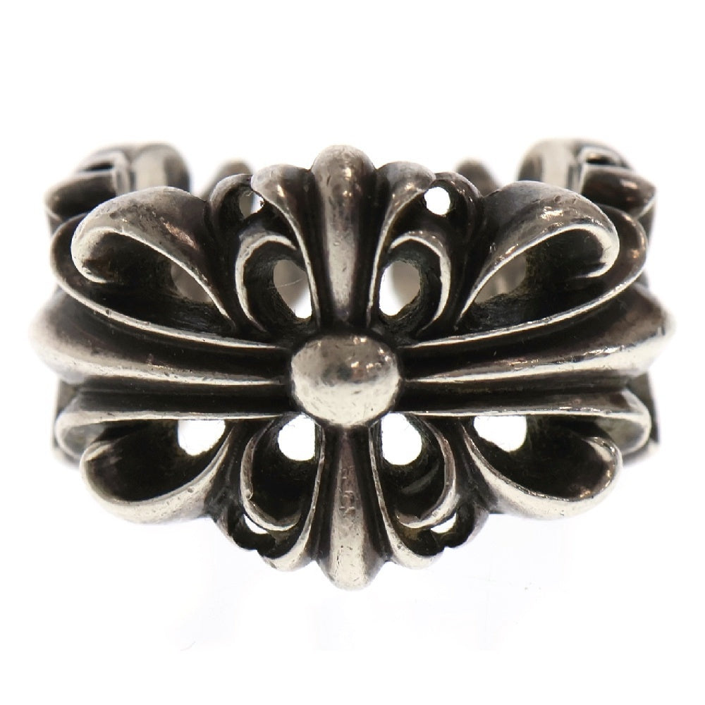 CHROME HEARTS(クロムハーツ) DBL FLRL CRS ダブルフローラルクロス シルバーリング シルバー 14.5号