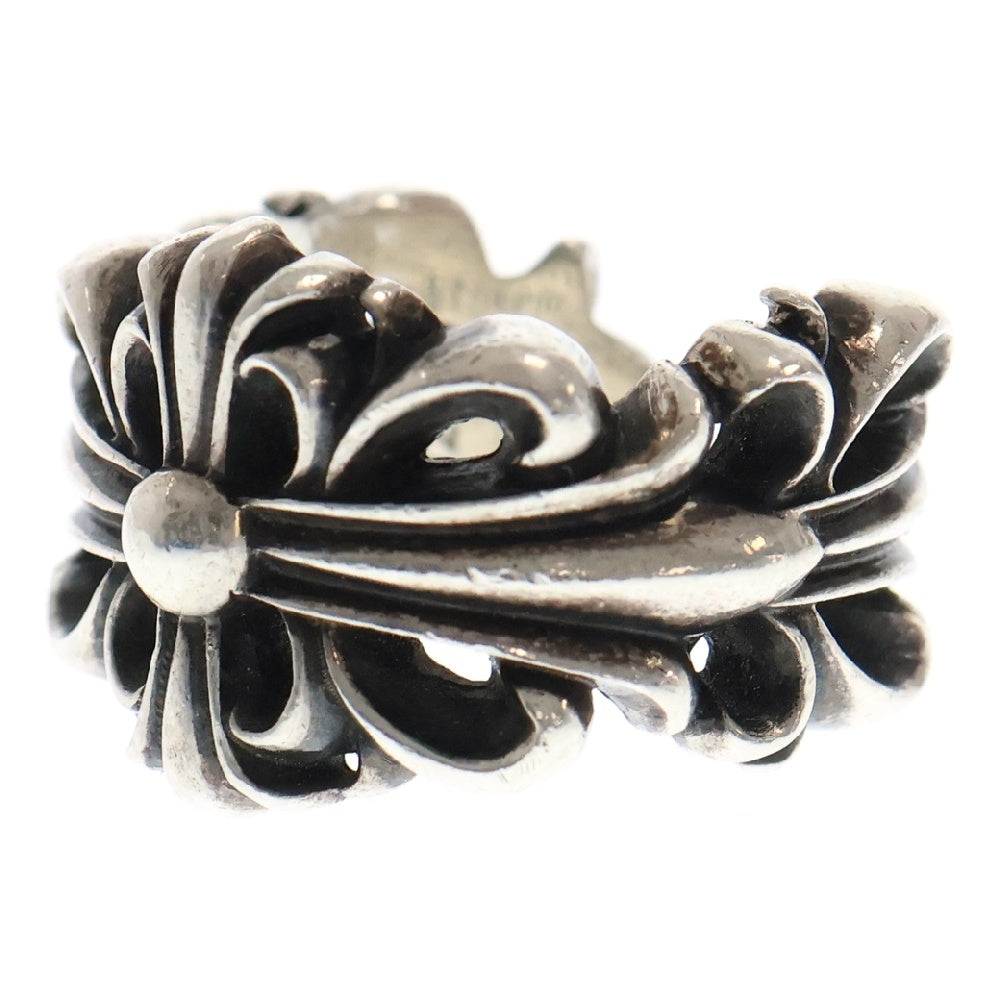 CHROME HEARTS(クロムハーツ) DBL FLRL CRS ダブルフローラルクロス シルバーリング シルバー 10号