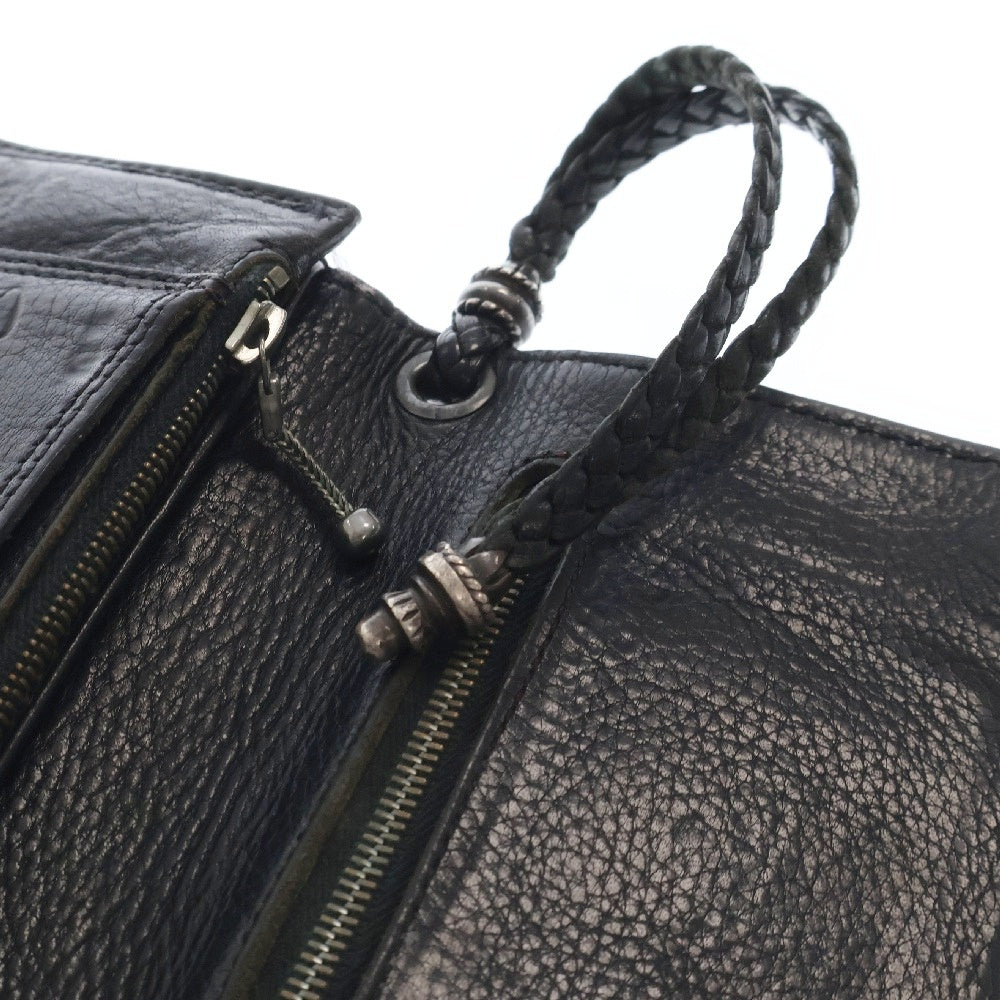 CHROME HEARTS(クロムハーツ) 2ZIP STRAP 2ジップストラップ ストラップ付クロスボールボタンレザーウォレット財布
