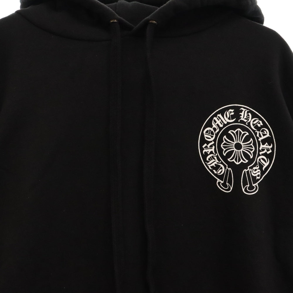 CHROME HEARTS(クロムハーツ) Malibu Horseshoe Pullover Hoodie マリブ限定 ホースシューフーディ プルオーバーパーカー ブラック